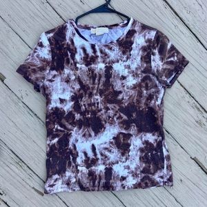 Michael Kors Y2k scoop neck tshirt